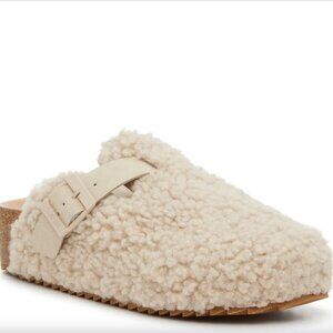 Dirty Laundry Sherpa Mystify Clog In Off White Size 39/US 8.5